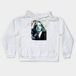 Greta Garbo Collage Portrait Kids Hoodie